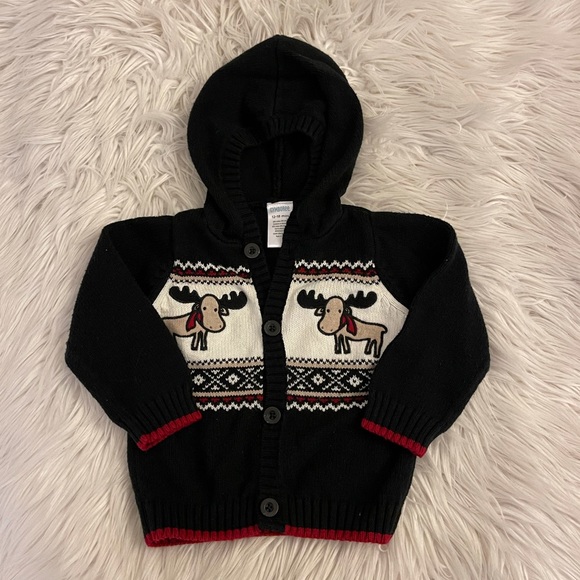 Gymboree Shirts & Tops Baby Boy Moose Sweater Gymboree 218 Mon